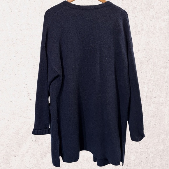 GAP Blue Open-Front Cardigan Sweater - Picture 2 of 4